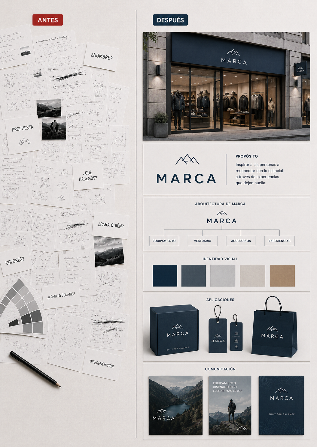 Creación de marca desde cero para emprendimientos, productos y negocios por Mountain Side Studio