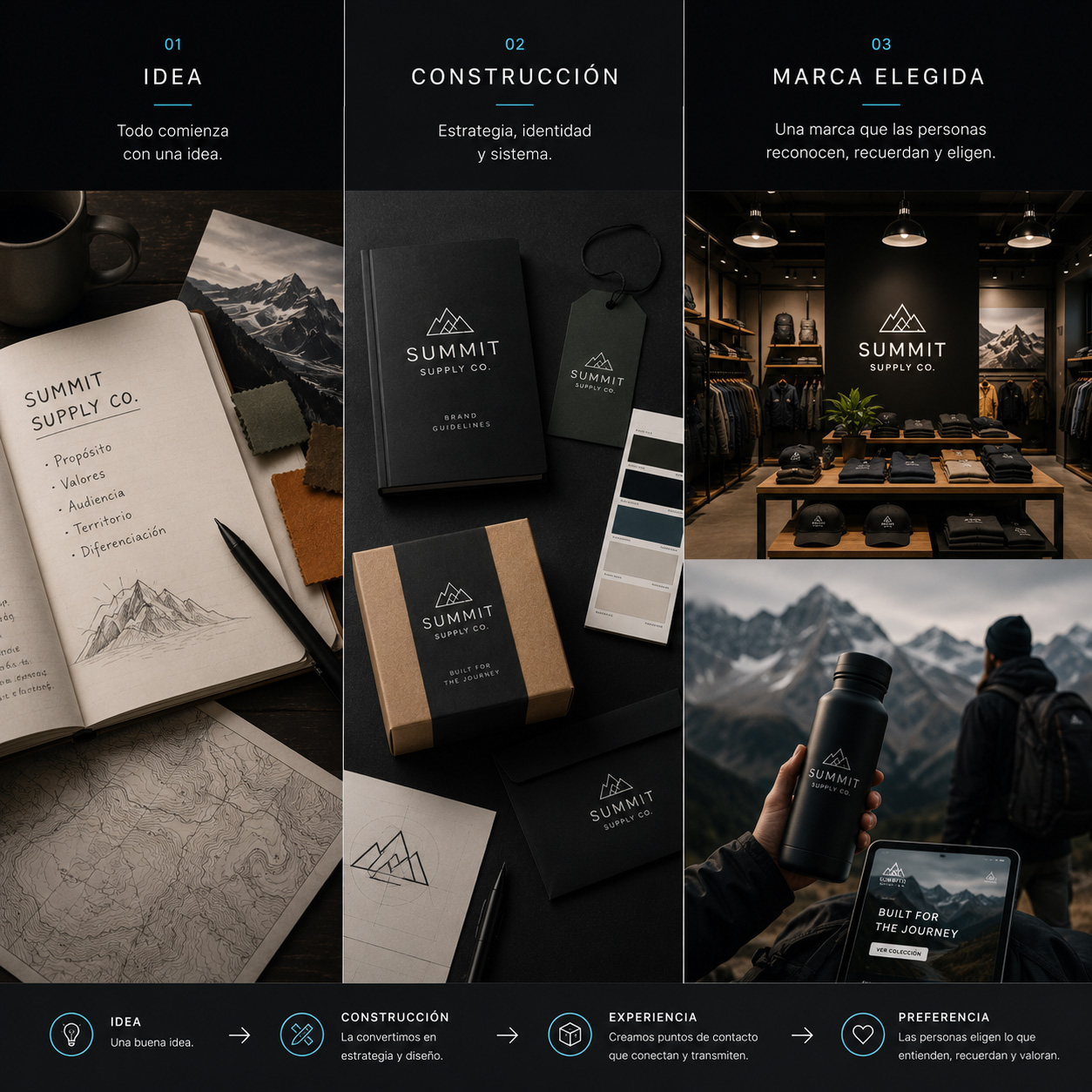 Proyectos de branding para marcas de deporte, bienestar y lifestyle